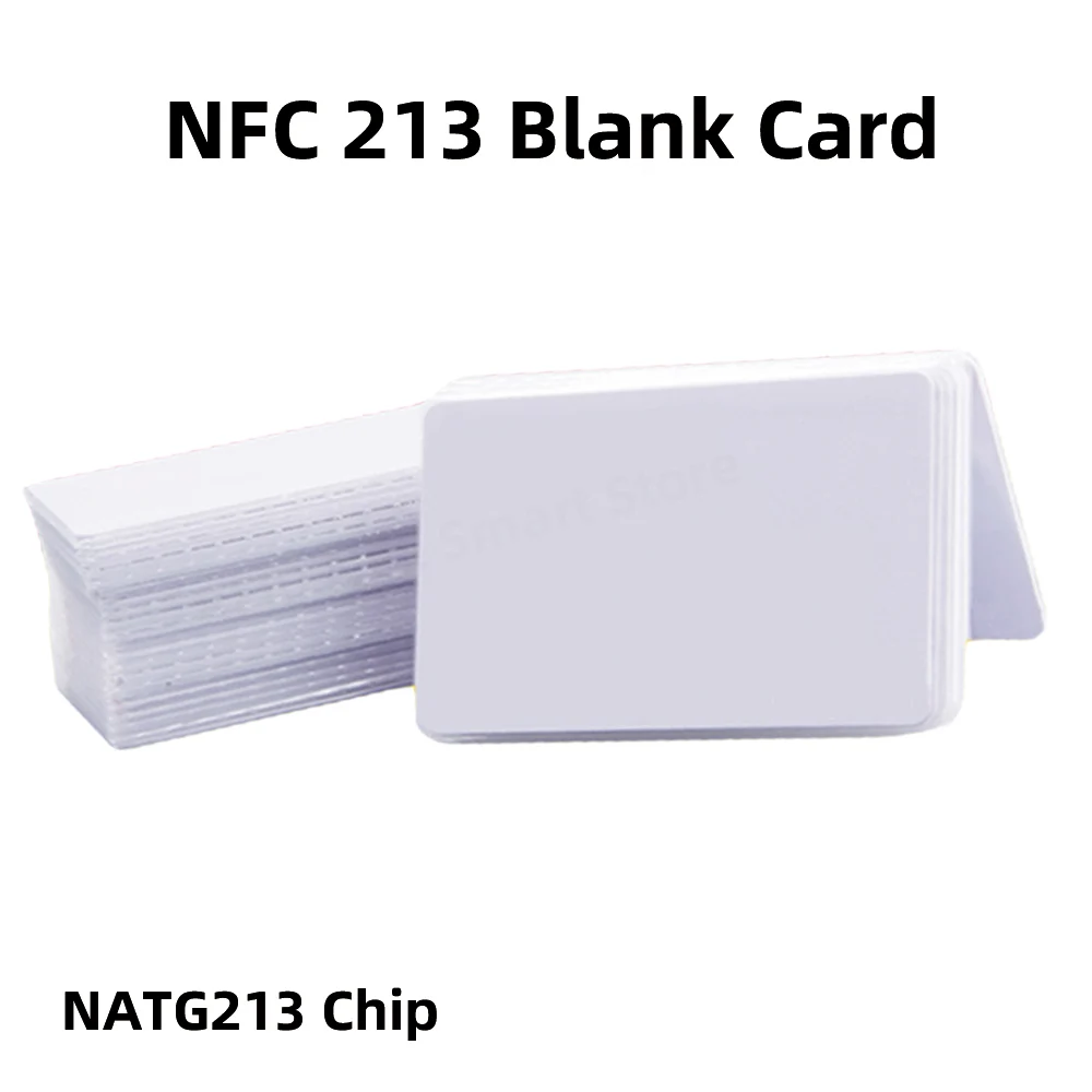 10/50 шт. NFC Ntag216 Ntag215 Ntag213 Белая карта TAG ISO14443A RFID-карты Чип Ntag 213 для всех телефонов с поддержкой NFC