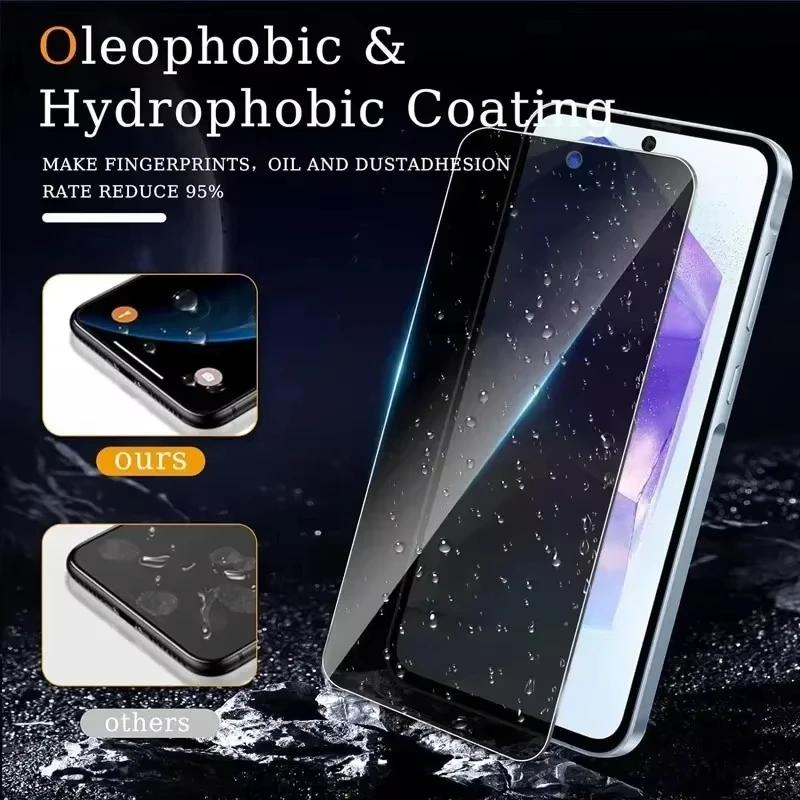 Privacy Protezione Dello Schermo Per Samsung A06 A15 5G A16 A14 A13 A12 A05 A05S A04 A71 A72 A73 A70 A10 A10S Anti-Spy Pellicola di Vetro Temperato