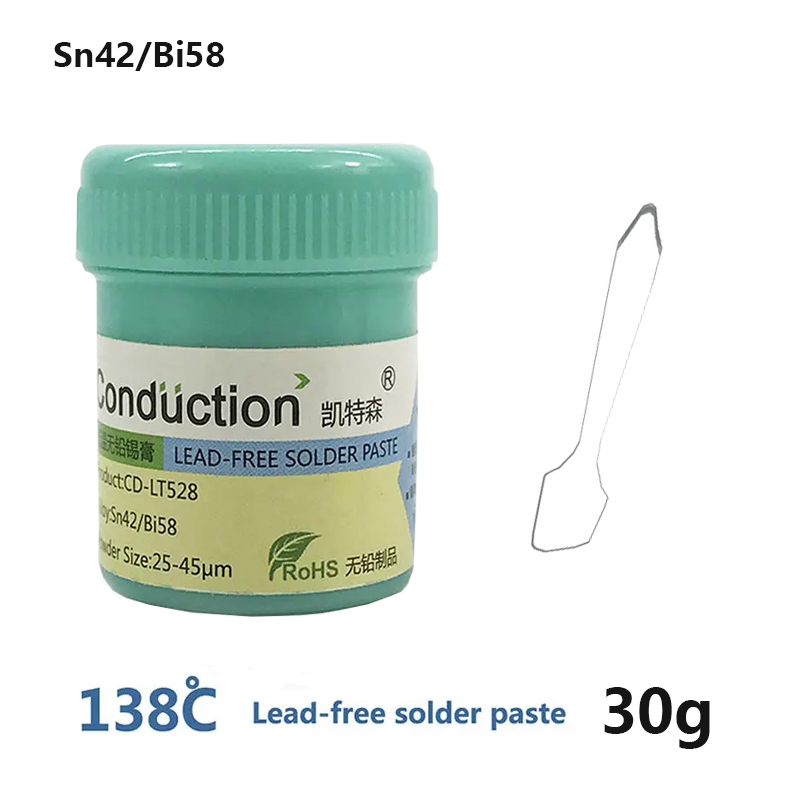 Bleifreie Lötpaste, Wartung, Lötzinn für iPhone, Schlamm, 138 183 260 Grad, Umweltschutz, CPU-Zinn, Schlamm 30 g
