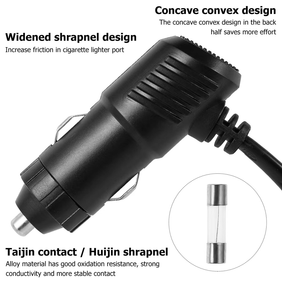 Divisor de isqueiro de carro com 3 soquetes, usb duplo, led, carregador rápido de carro, 12v 24v, adaptador de carregador de carro para lphone, gps, dashcam
