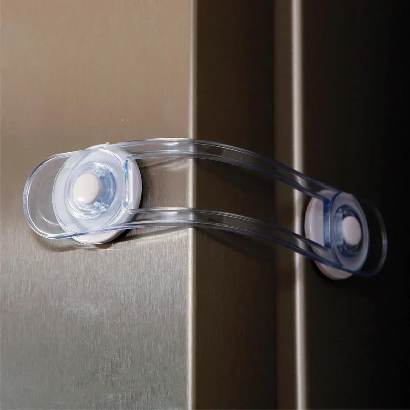 3/5 pçs multi-funcional bebê criança bloqueio de segurança gaveta geladeira locktransparente anti-abertura cinta macia bloqueio de segurança