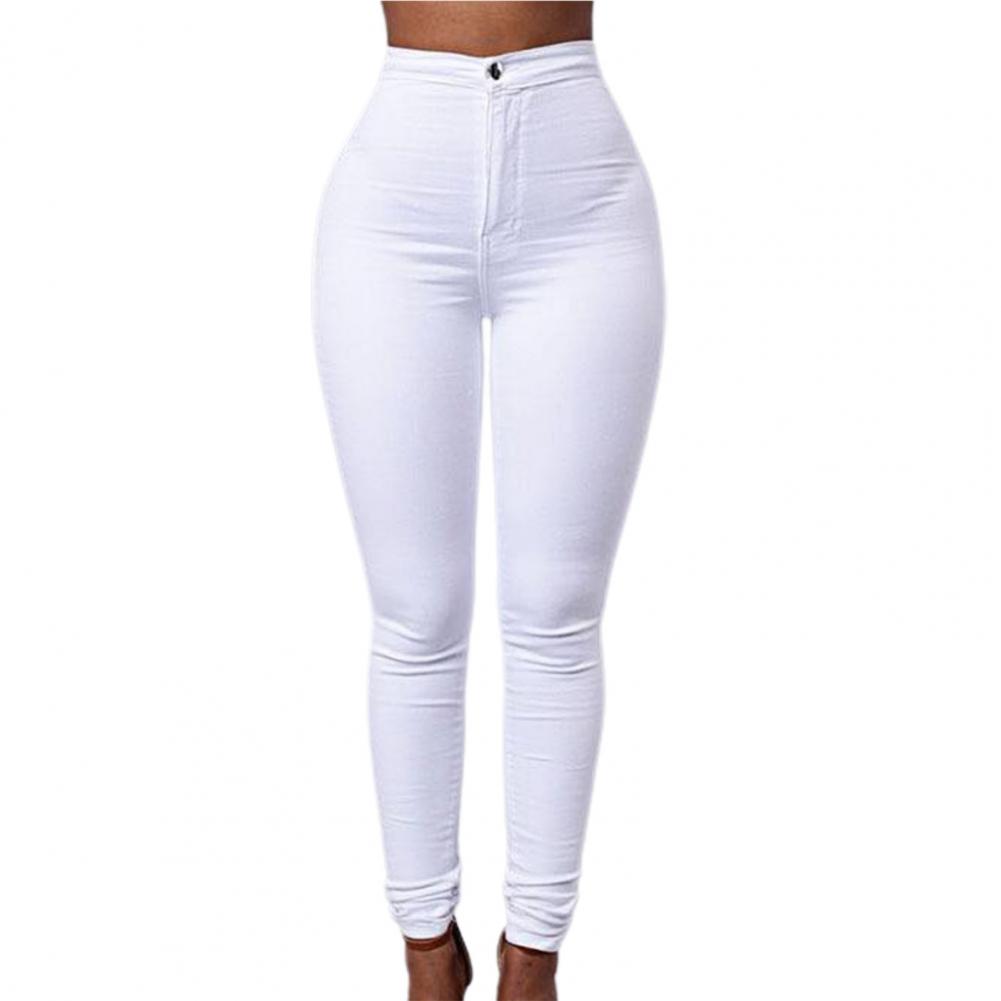 Frühling Schlank Professionelle Frauen Westlichen stil Hosen Weiß Schwarz Hosen Mittlere Taille Große Größe Formale Weibliche Bleistift Hosen