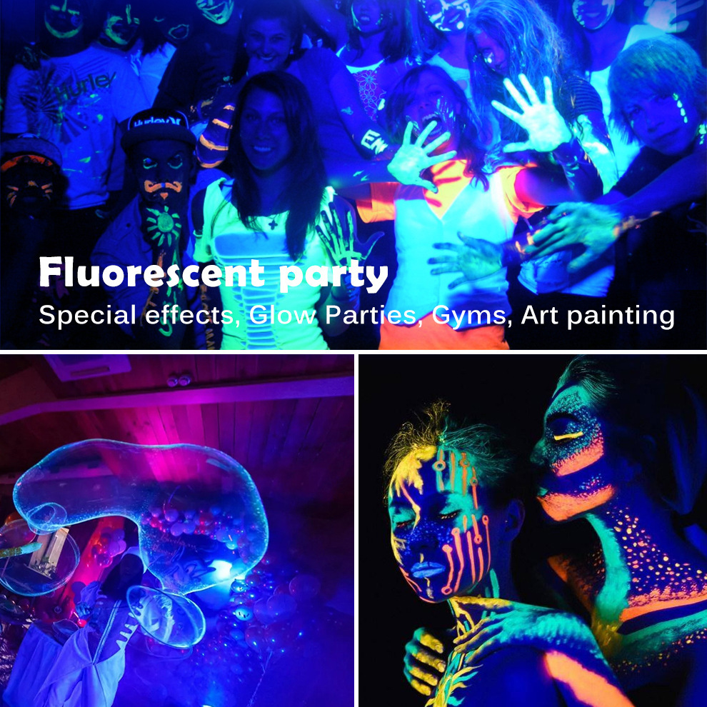 ALIEN 50W 100W IP65 Imperméable LED Lumières noires UV Scène Blacklight Inondation ultraviolette pour Halloween Noël Dance DJ Disco Party Bar  Eclairage à Effet Soirée, Peinture Fluo affiche fluorescente Néon Fête