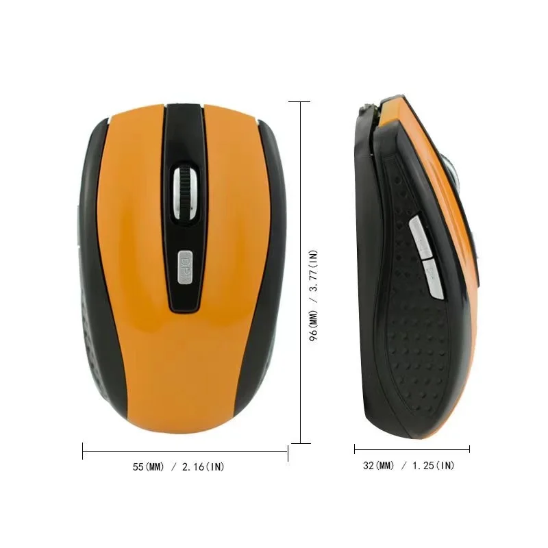 2,4g USB rote optische drahtlose Maus 6d für Computer Laptop Gaming Mäuse ergonomisch gestaltete drahtlose Maus