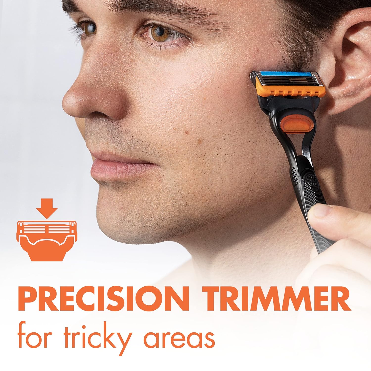 Gillette Fusion5 Razors for Men 5 layers Blade Shaver with Lubrastrip for Comfortable Shave Safety Shaver For Men Shaving