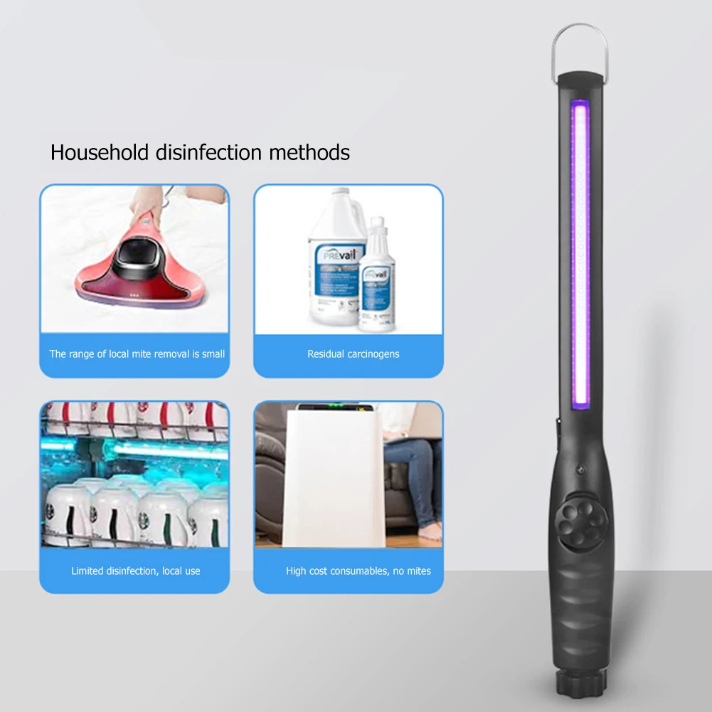 หลอดไฟ LED ฆ่าเชื้อโรค30เม็ดเครื่องฆ่าเชื้อด้วยแสง UV แบบพกพาหลอดไฟ LED ฆ่าเชื้อโรคด้วยแสงยูวีโคมไฟฆ่าเชื้อโรคด้วยรังสีอัลตราไวโอเลตสำหรับสำนักงานบ้าน