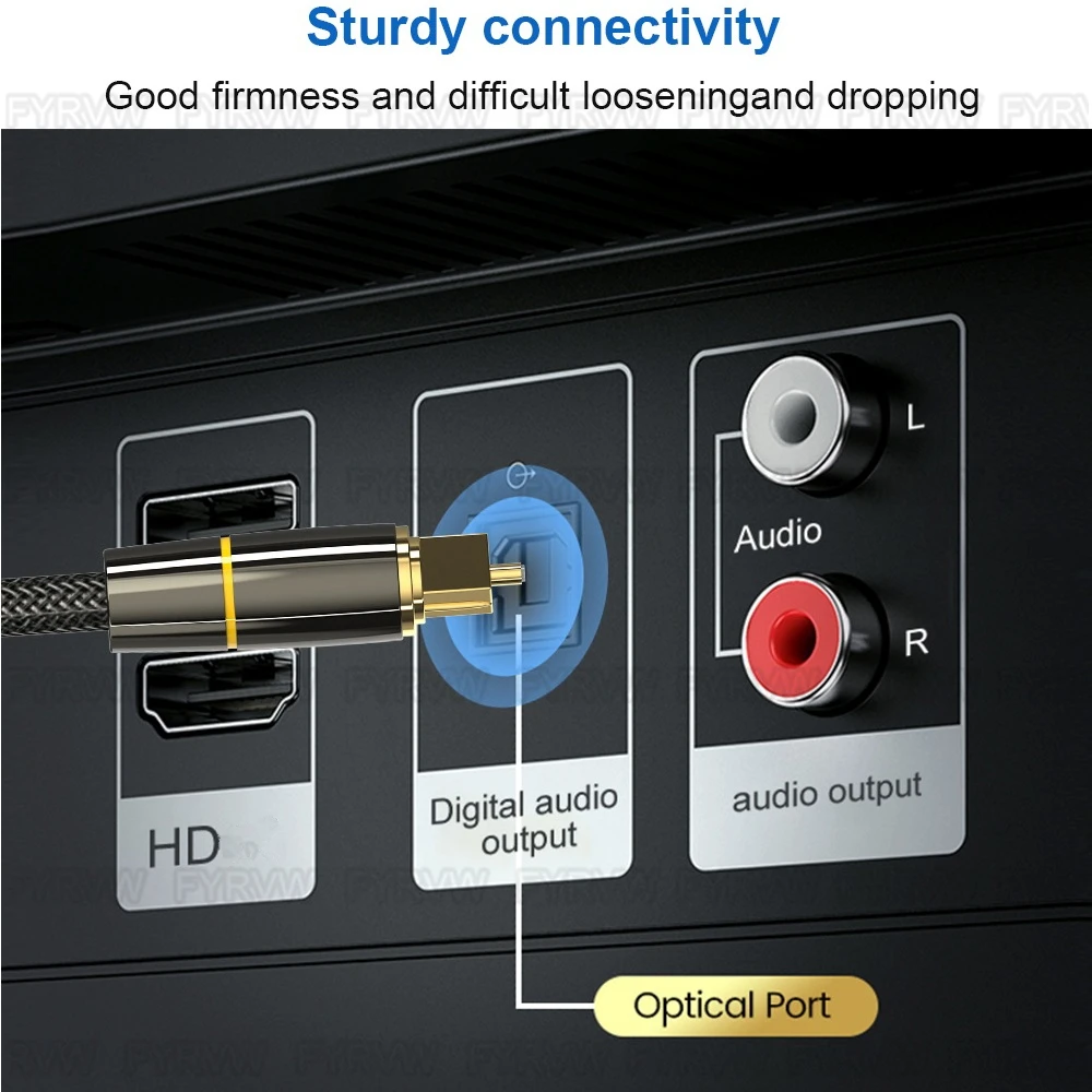 Quang Cáp Âm Thanh Kỹ Thuật Số Cáp Quang Toslink 1M 5M 10M SPDIF Cáp Đồng Trục Cho Khuếch Đại Người Chơi PS4 Soundbar Cáp