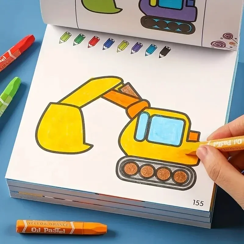 160 페이지 어린이 그림 그림 책 자동차 동물 야채 아기 그림책 학교 조기 교육 계몽 편지지
