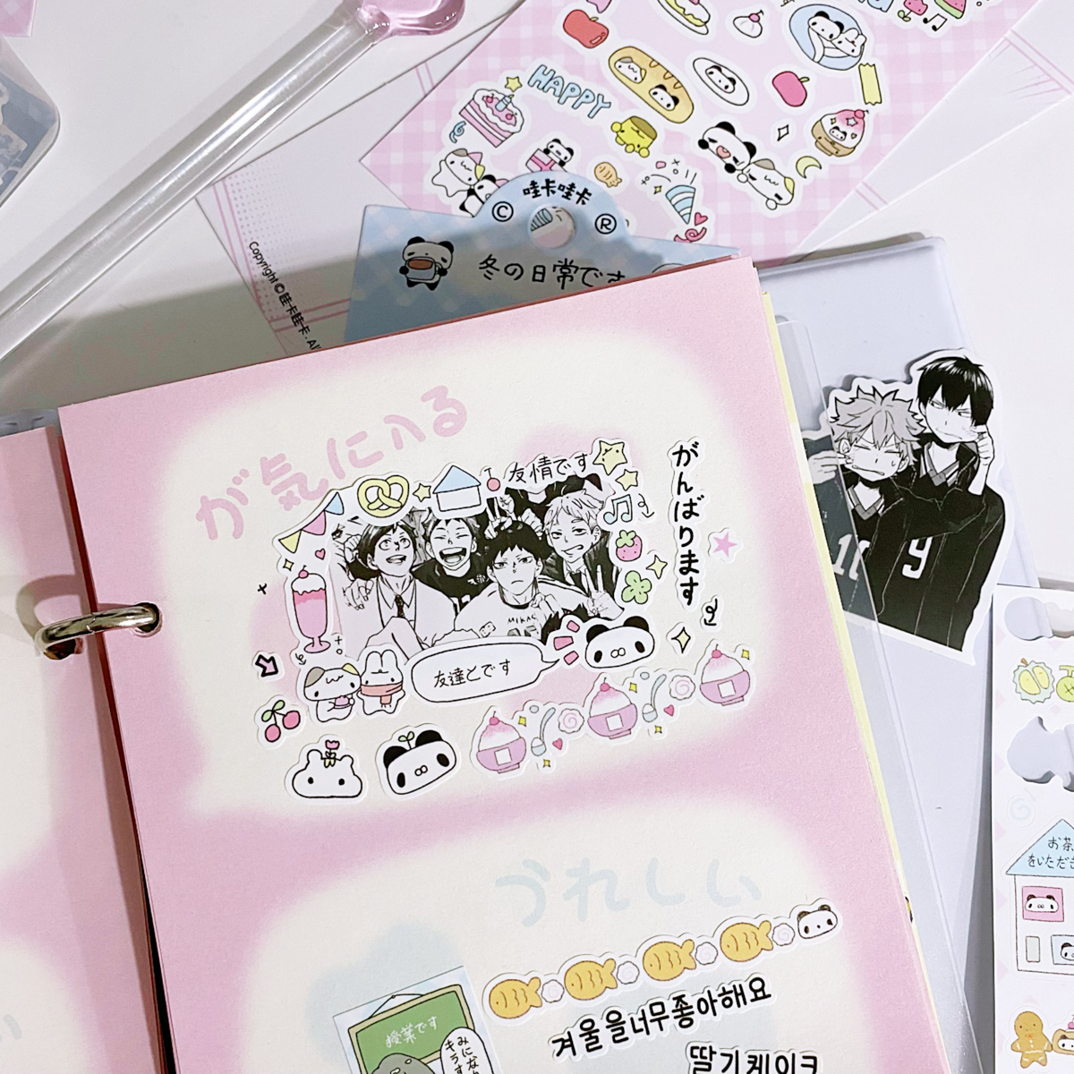 Korean Decorative Stickers Flakes SCRAPBOOK STICKER Idol Card Deco Sticker For Arts Diy Crafts Album Journal Planner