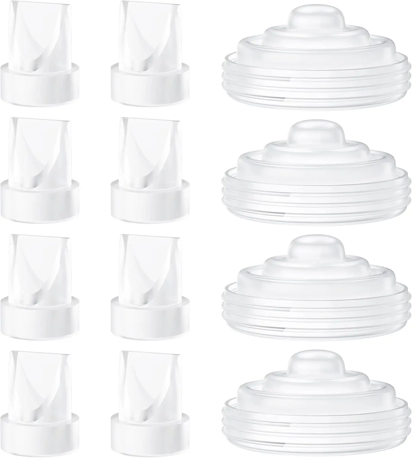 Válvula e diafragma de bico de pato de silicone Momcozy M5 para kit de bombeamento de mama - peças de reposição para expressão de leite eficiente