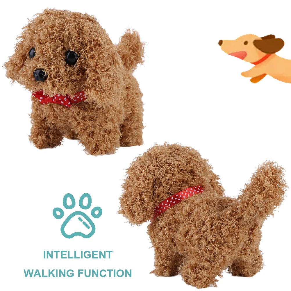 Electronic Robot Plush Dog With Realistic Movement Simulation Robot Dogs Barking Tail Wagging Pets Dog Toy Kids Educational Gift