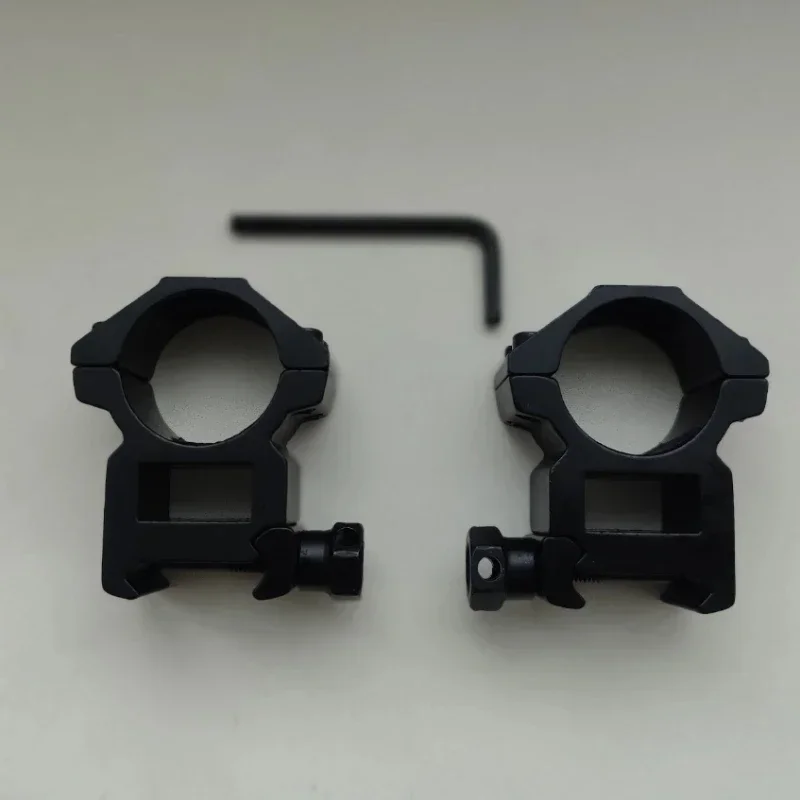 30mm 25.4mm Rifle Scope Mounting Ring Flashlight Dovetail Picatinny Rail Base Fixed Aluminium Stop Pin Hunting