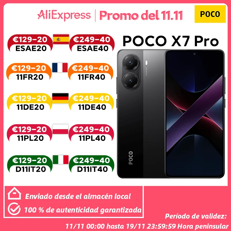 【Marque +】POCO X7 Pro Smartphone Dimensity 8400-Ultra 6.67 "120Hz AMOLED écran 90W HyperCharge 6000mAh NFC Xiaomi HyperOS