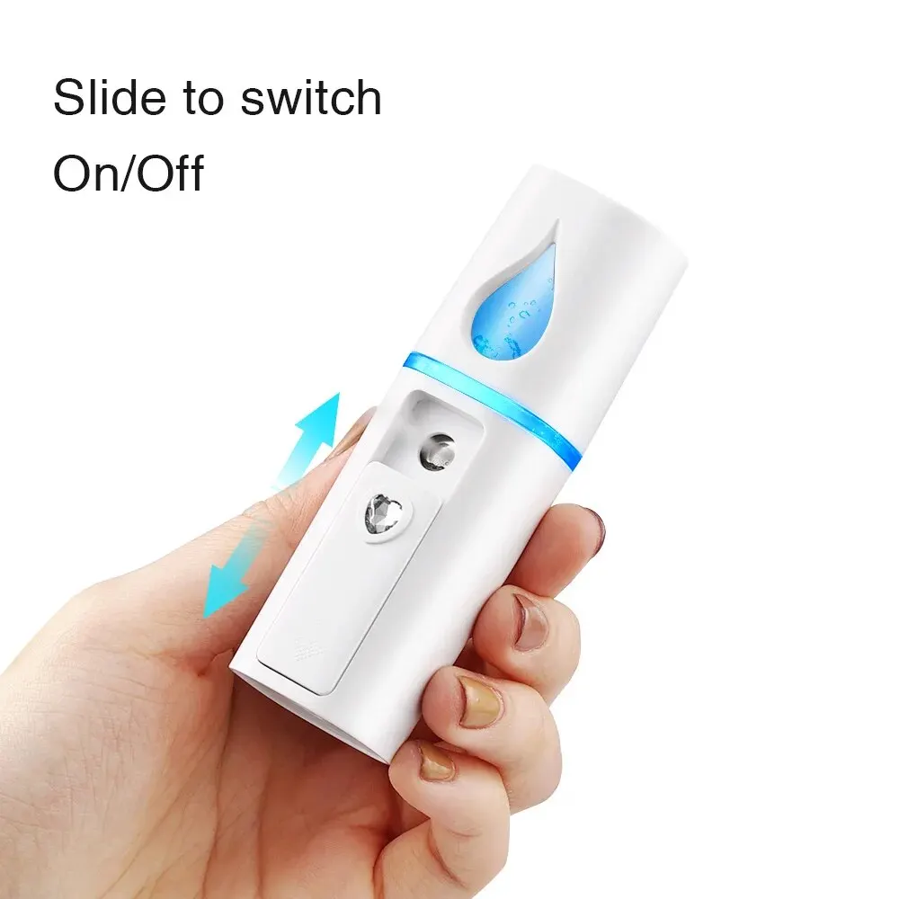Mini Nano rociador humidificador de vapor facial USB recargable nebulizador hidratante facial cuidado de la piel