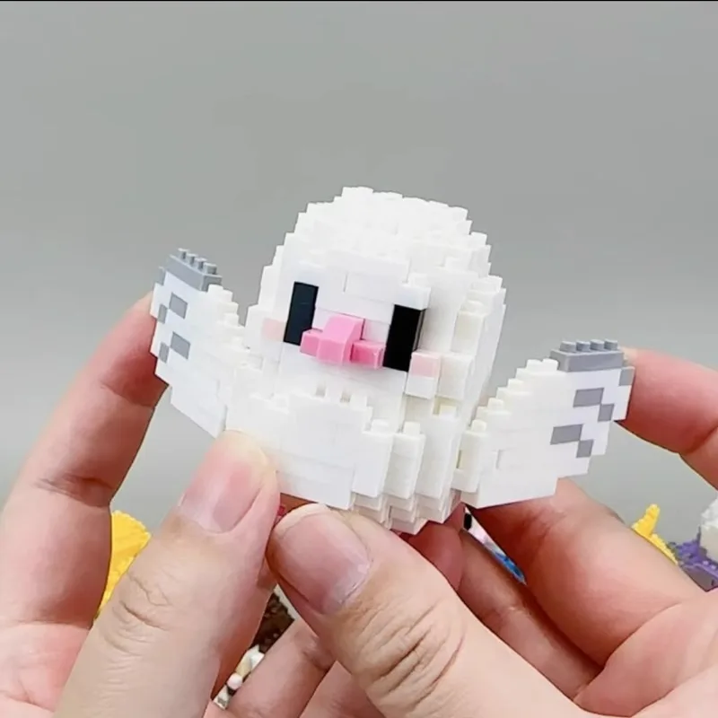 ビルディングブロック 3D 鳥かわいいオウムモデル組み立てるテーブル装飾子供のおもちゃキッズギフトマイクロ DIY レンガ知育玩具