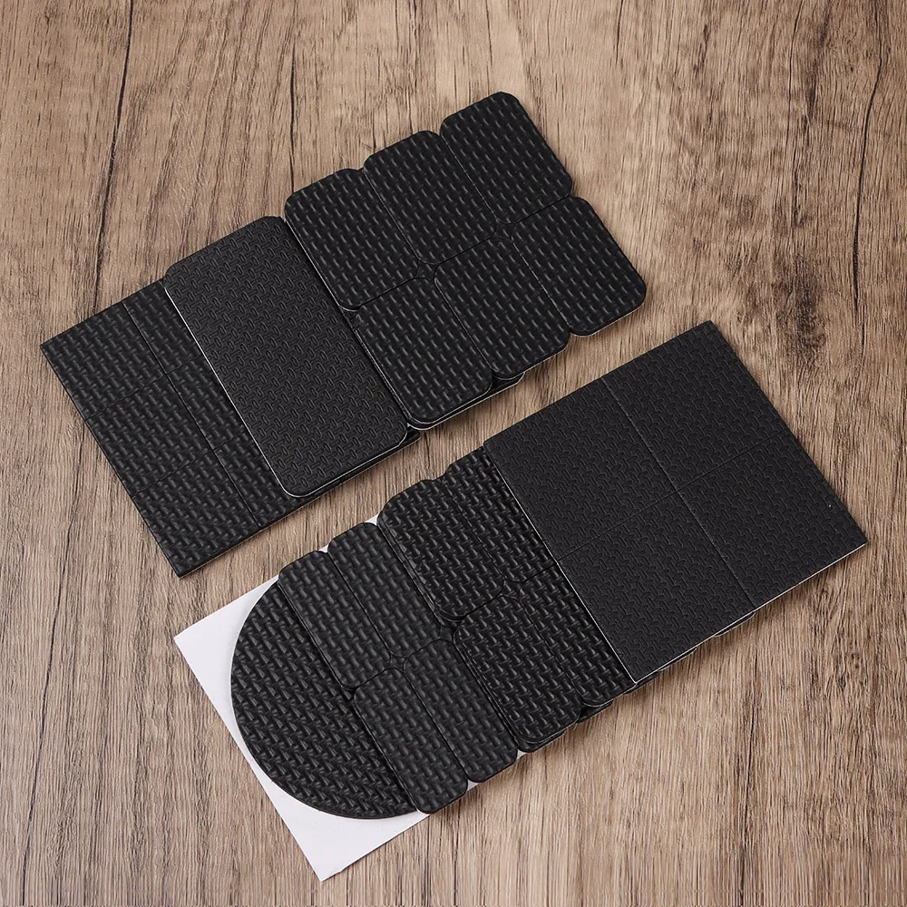 1/2/4/6/8/9/10Pcs Rubber Pads For Chair Legs Anti Slip Mat Bumper Damper Mute Square Self Adhesive Table Feet Floor Protector