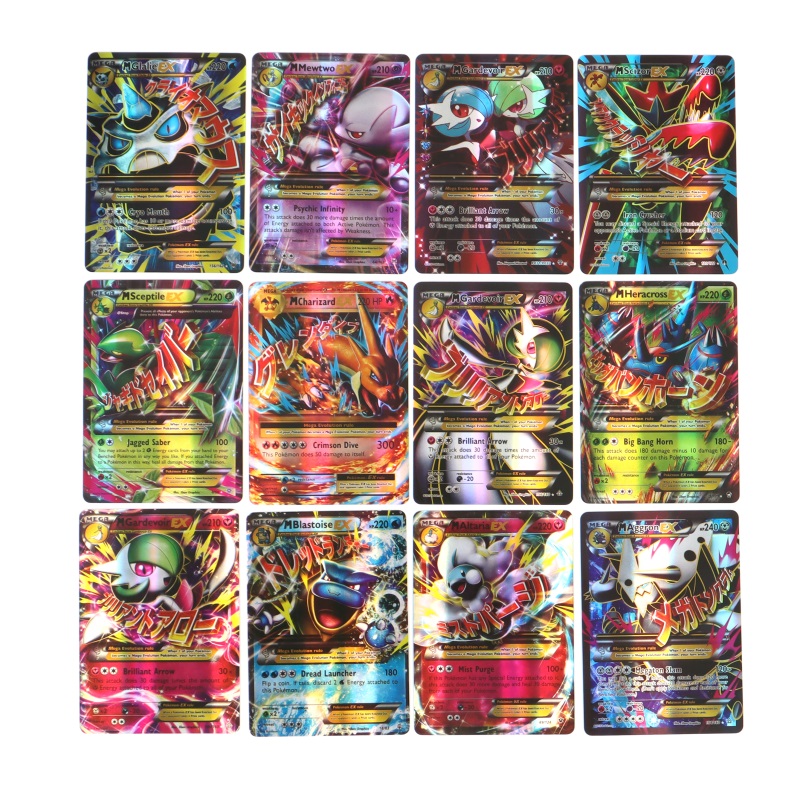 60/100Pcs Pokemon Karten Glänzende MEGA GX Vmax TAG EX Proxy Sammlung Karten Spielzeug Kinder Geschenk Englisch version
