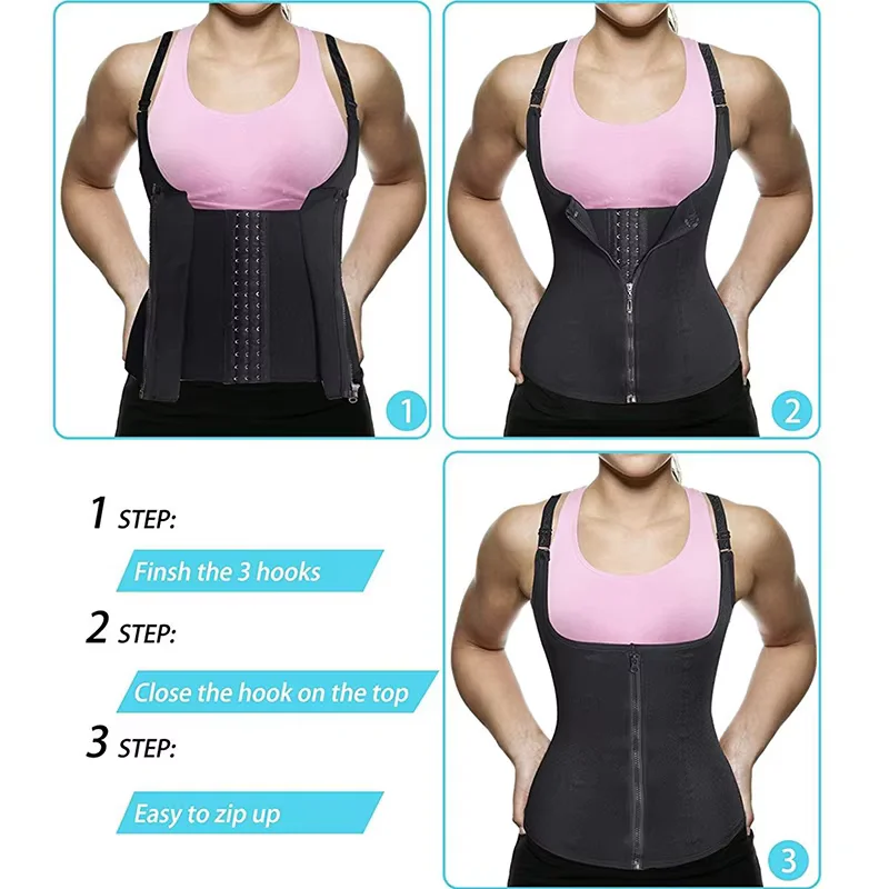 Chaleco entrenador de cintura para el sudor, corsé adelgazante para perder peso, moldeador de cuerpo, trajes de Sauna, ropa moldeadora de compresión, fajas para el vientre, camisetas sin mangas