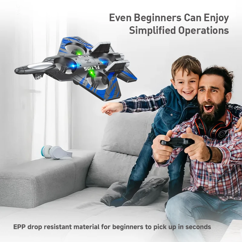 RC Aircraft EPP Foam Stunt Glider Electric Fighter Remote Control Airplane Fall Resistant Plane Toys for Boys Kids CZ01 CZ63
