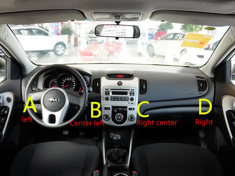 車 LHD フロントダッシュボードエアコン出口 A/C 空気ベント起亜フォルテセラート Koup 2008 2009 2010 2011 2012 2013