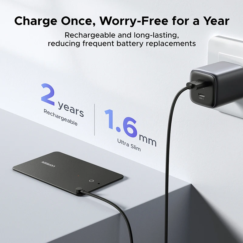 UGREEN Bluetooth-трекер для Samsung Galaxy, GPS-локатор Smart Tag, устройство слежения, поиск предметов для ключей, кошелька, багажа, домашних животных