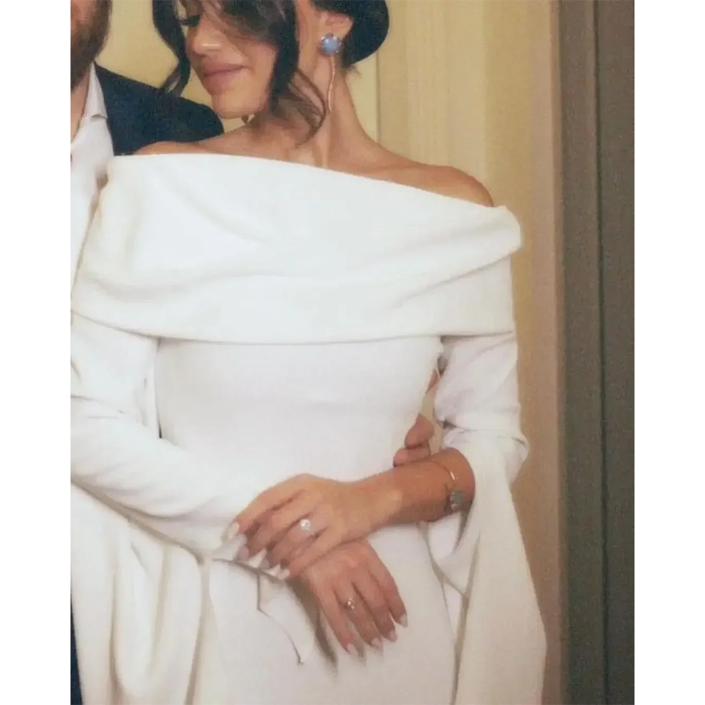 Maßgeschneidertes elegantes schulterfreies Abendkleid für Damen, säulenförmige Abendkleider, Maxi-Langarm-Etui, formelles Partykleid 2025,