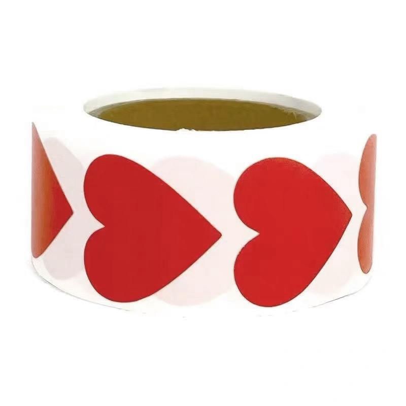 500Pcs Red Pink Heart Stickers for Valentines Day Wedding Gift Packing Bag Packaging Labels Love Scrapbooking Diy Stickers