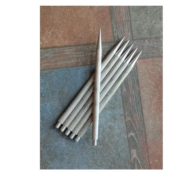 1PCS Short Wave Antenna Ground Anchor GP Antenna Ground Anchor Aluminum Alloy M10 Thread Stake Pac-12, Ma-12 Antenna 10X240MM