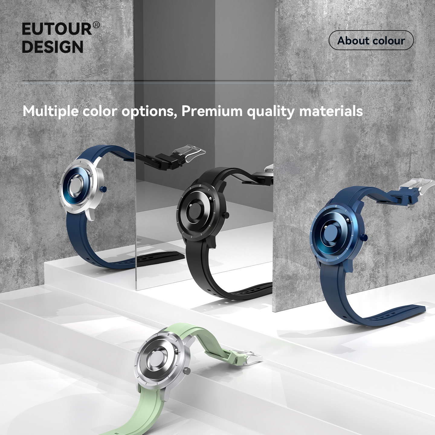 EUTOUR Stardardard Качественные магнитные часы Классические водонепроницаемые 5 атм E024 Upgrade Edition