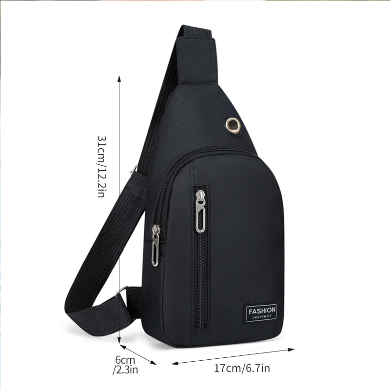 Nylon-Brusttasche für Männer multifunktion ale lässige Mode-Trend-Umhängetasche für Outdoor-Sport vielseitige Crossbody-Tasche