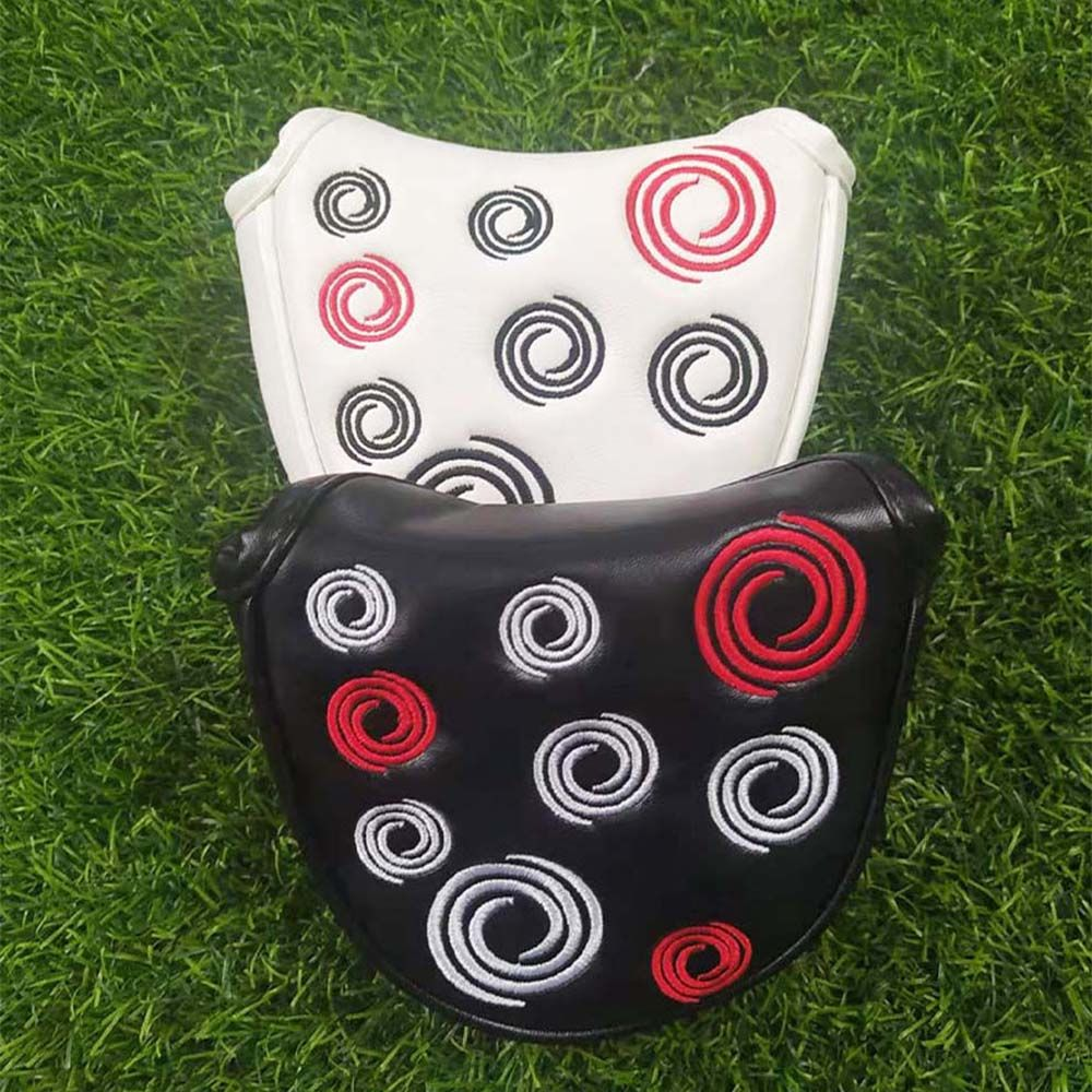 Mallet Putter Cover Odyssey Horse Iron Cover Set Magnetic Utility Head Cover Golf Supplies Closure Half Round Golf  PU Headcover