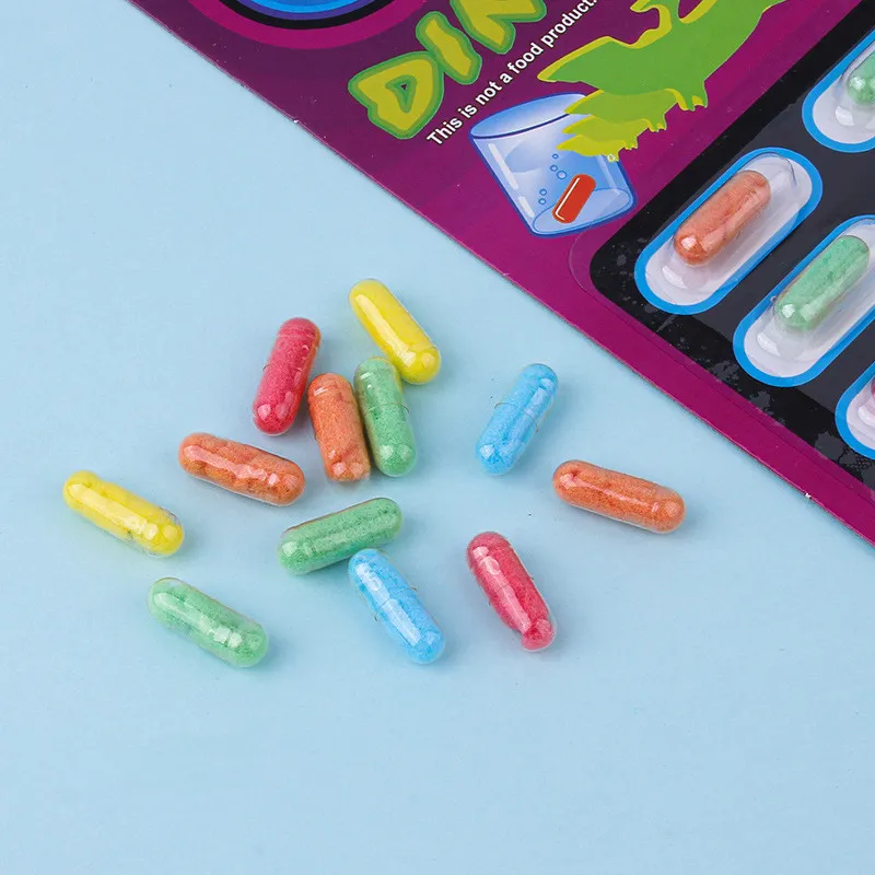 5 uds. De cápsulas de esponja mágica creativas, juguetes DIY con forma de dinosaurio y Animal marino, rompecabezas de natación para baño para niños, juguetes, regalos de cumpleaños y Navidad