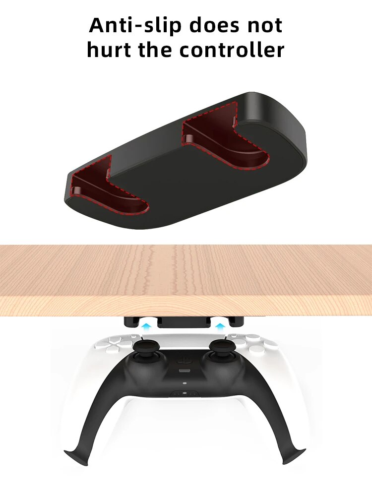 Dados Sapo-Game Controller Hanger Holder, Under Table Hanging Rack De Armazenamento, Joystick Adesivo, Gamepad Acessórios, PS4, PS5