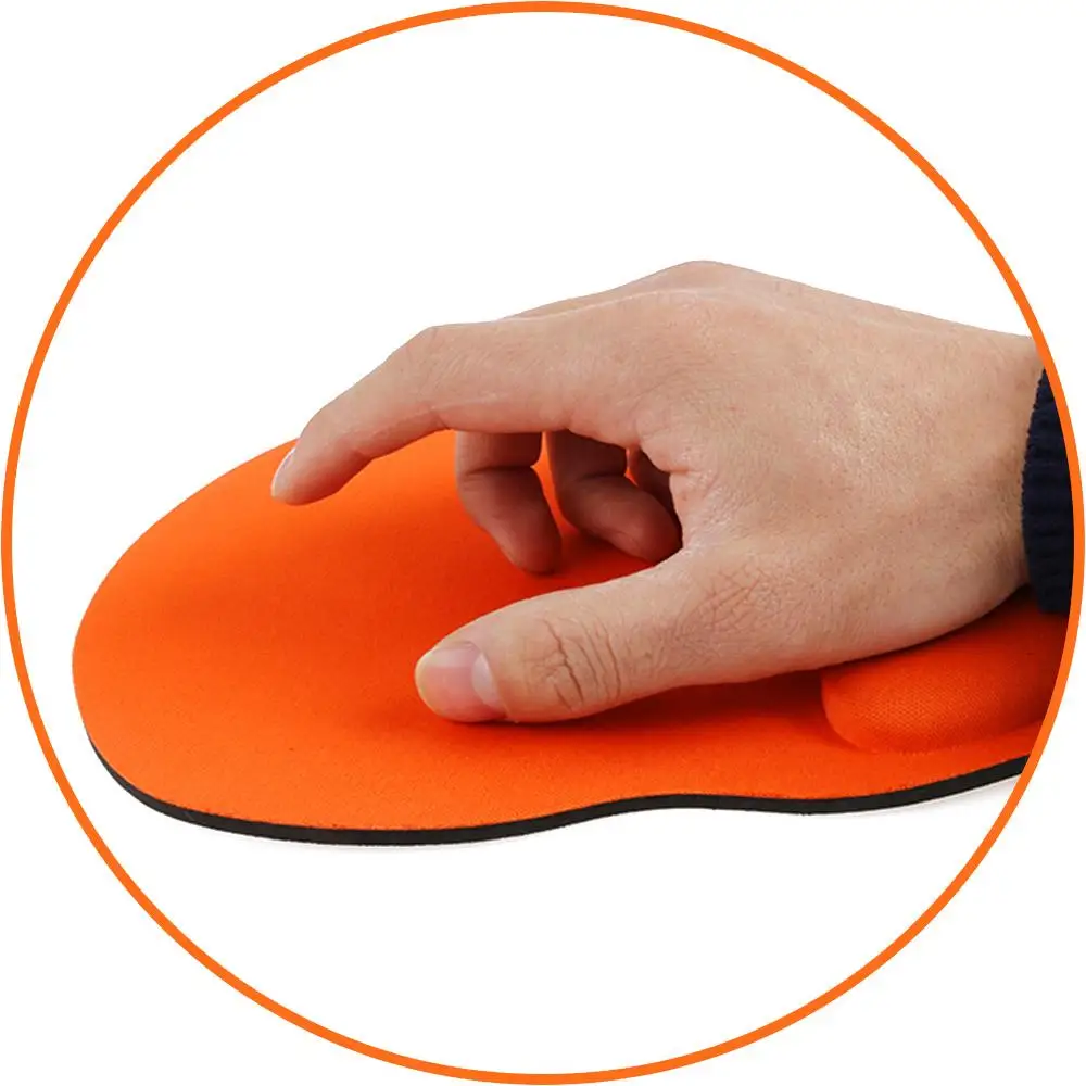 Ergonomic Wrist Rest Mouse Pad Comfortable Wrist Support Non Slip Mice Mat PC Laptop Computer Gamer Soft Solid Color Mousepad