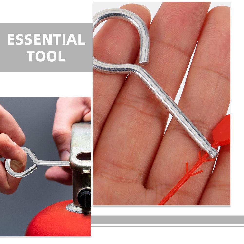 50 Sets Fire Extinguisher Pin Safety Seals Replacement Pull Pins Iron Latch Accessories Office Mall Use