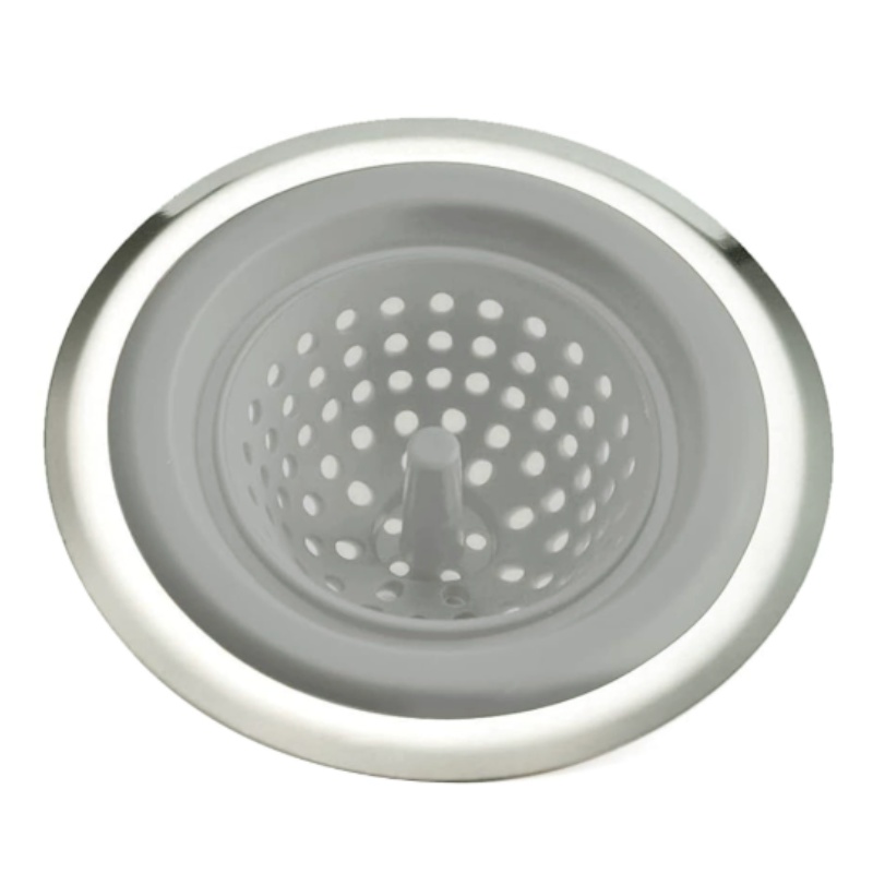 Filtro de drenagem de chão para pia de casa, filtro de lixo de cozinha, filtro de cabelo de silicone para rolha de drenagem de banheiro, acessórios de banheiro