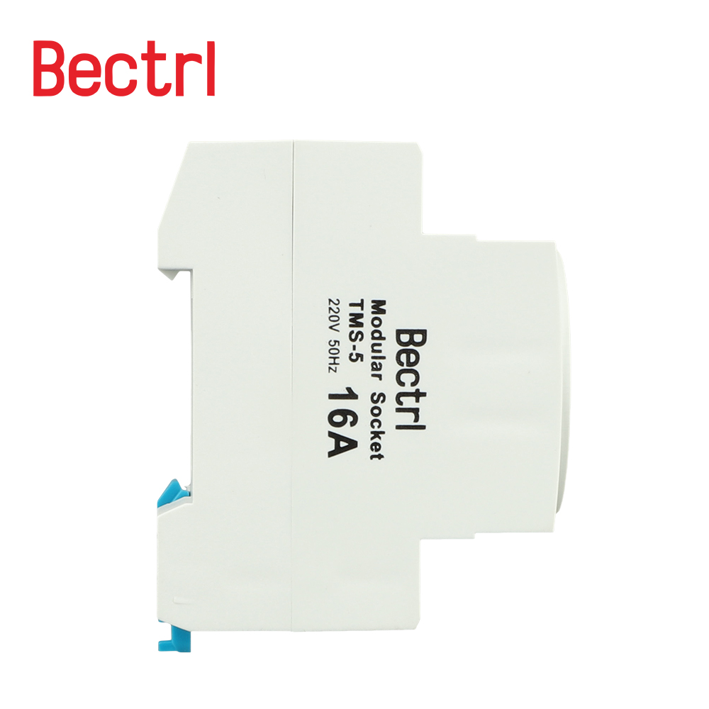 CNC Din Rail 35mm Modulair Mount AC Stopcontact Plug 16A 220V AC Connector Grijs Residentieel Algemene doeleinden Industriële