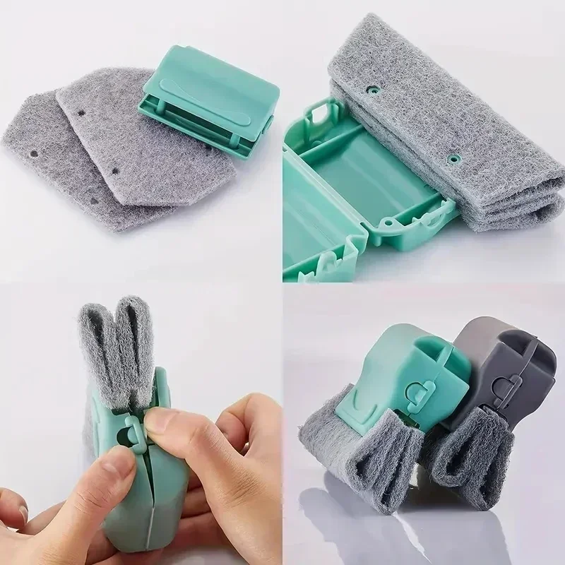 Chiffon de nettoyage de rainure de fenêtre 1-3P, brosse de nettoyage de cuisine, nettoyeur de fentes de fenêtre, outil de nettoyage de fentes de fenêtre