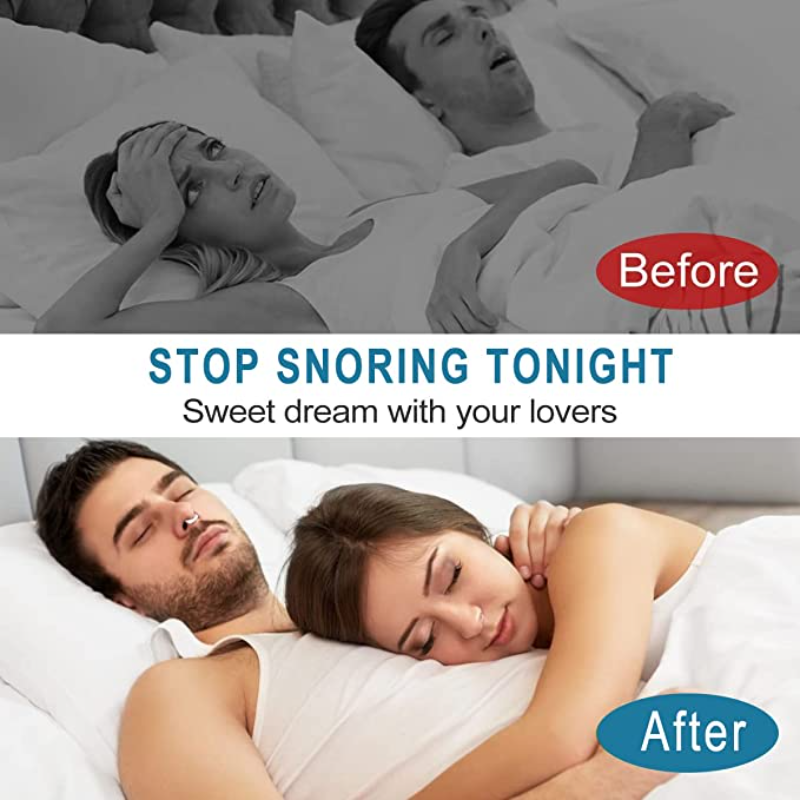 Anti Snoring อุปกรณ์ซิลิโคนคลิปจมูกแม่เหล็กถาด Sleeping Aid ปรับปรุง Sleeping Easy Breathe Apnea GUARD Night อุปกรณ์