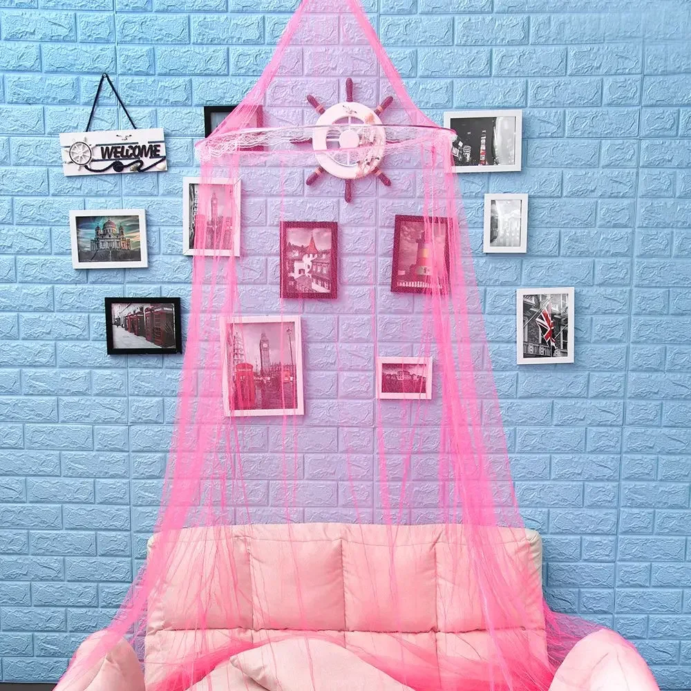 Princess Mosquito Net Canopy Encryption Dome Fly Insect Mesh Repellent Protection Single Entry Bed Decoration Home Decor