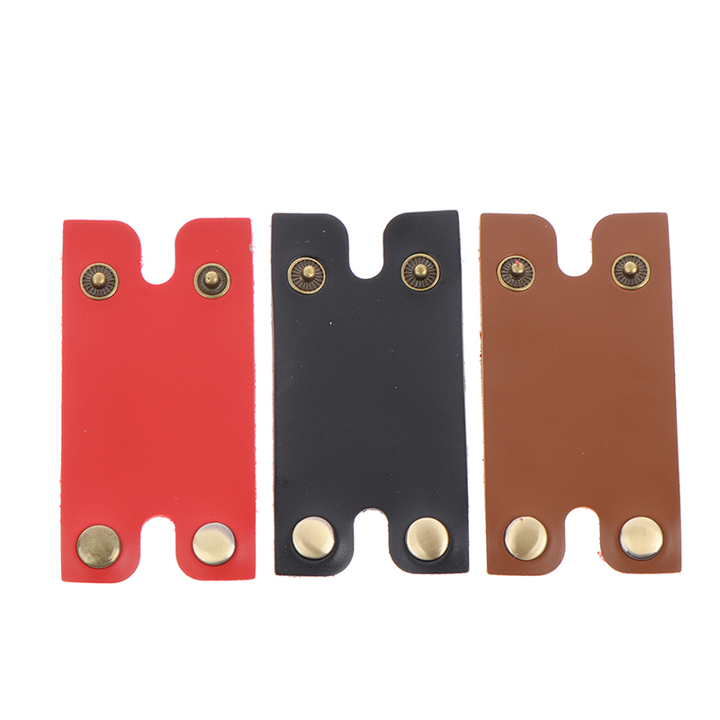 1pc Razor Protective Cover Safety Razor Leather Protective Cover Cutter Head Protective Cover Without Razor 60*42mm