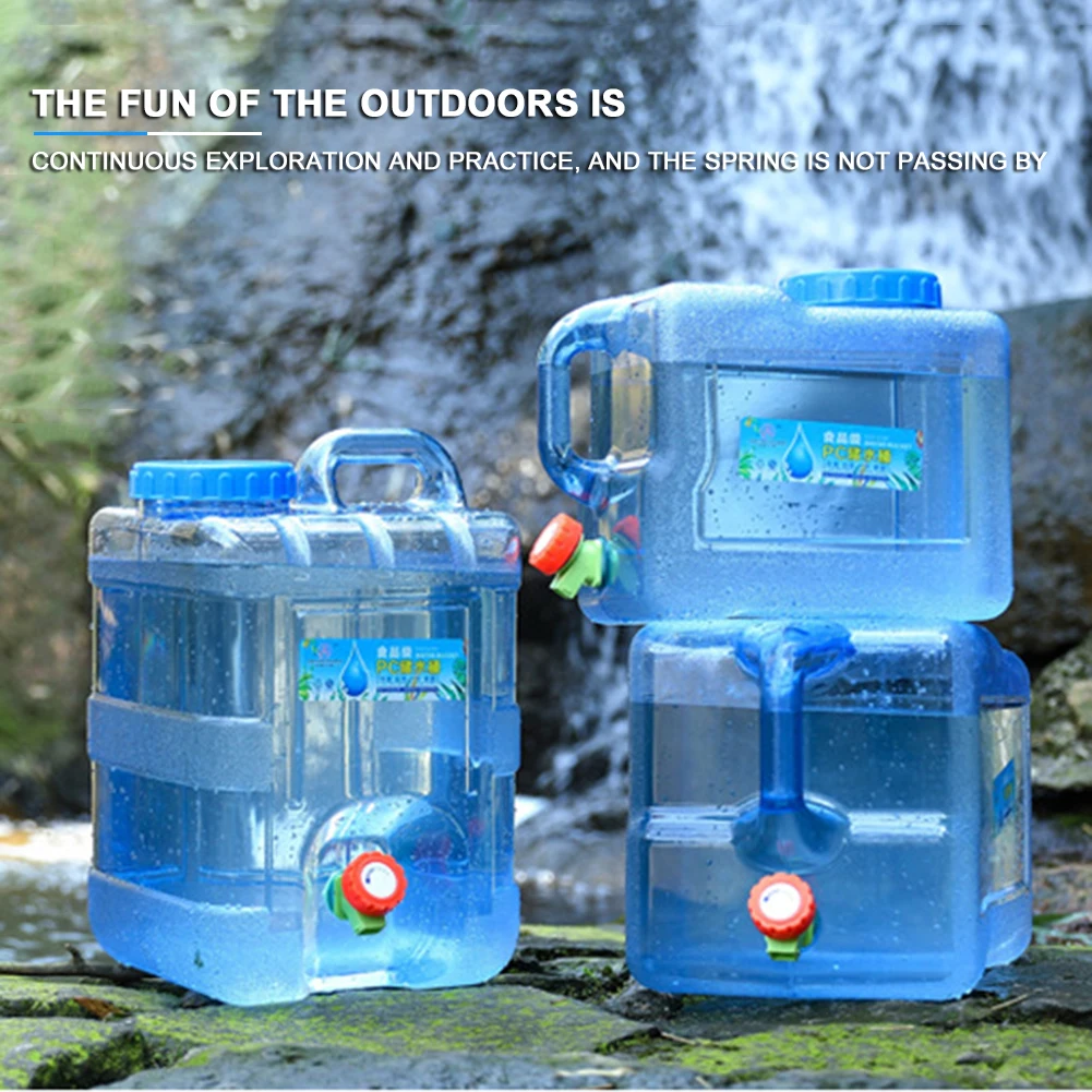 7.5/15l Trinkwasser behälter mit Zapfen auslaufs icherer Camping wassertank Wassersp eicher mit großer Kapazität für Wander autos