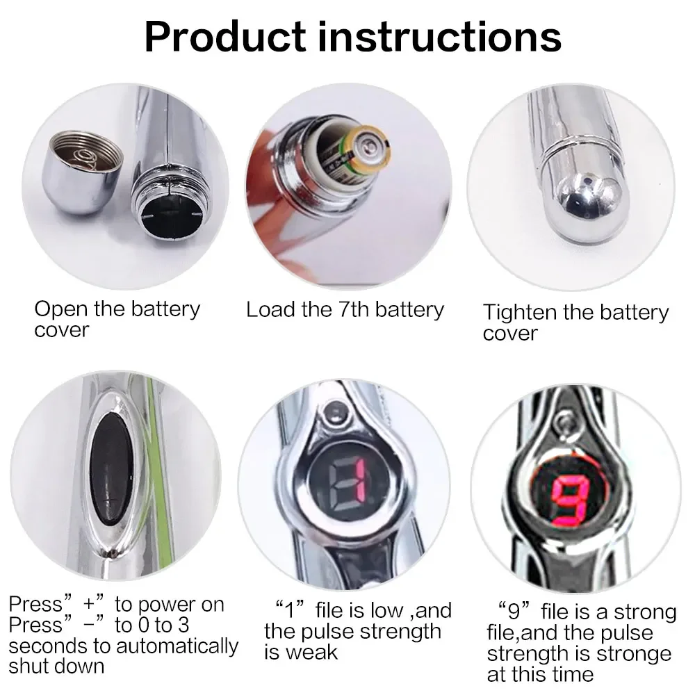 5-in-1 Massage Acupunctuur Pen Elektronische Acupunctuurpunt Pen Laser Meridiaan Energie Puls Massage Pen Multifunctionele Massager