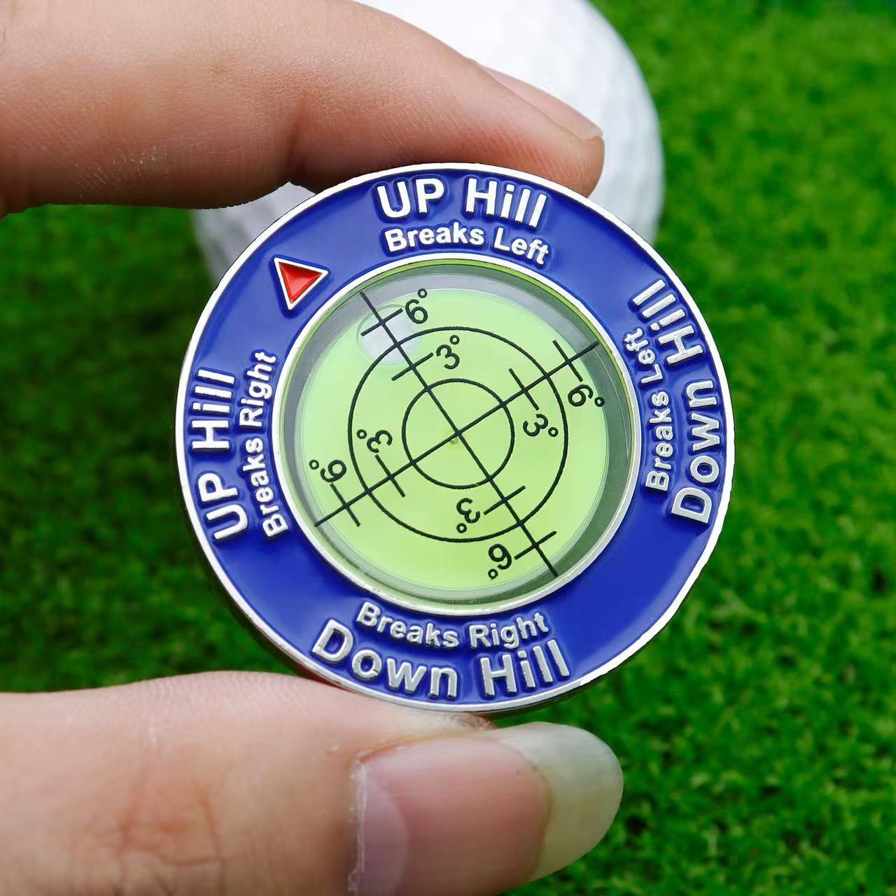 Golf Putt Ball Marker High Precision Round Golf Putt Green Reader Golfing Putting Aid Golf Slope Putting Level Reader