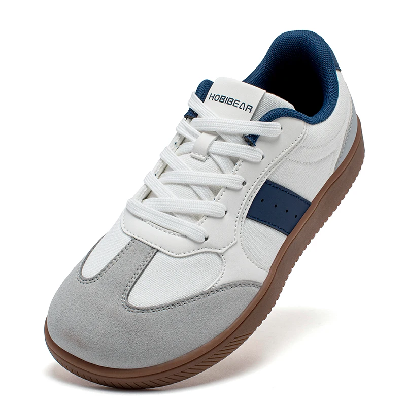 HOBIBEAR Unisex-Sneaker mit Barfuß, breiter Zehenbereich, minimalistische Zero Drop, rutschfeste Schuhe, Schnür-Mesh-Freizeit-Sneaker