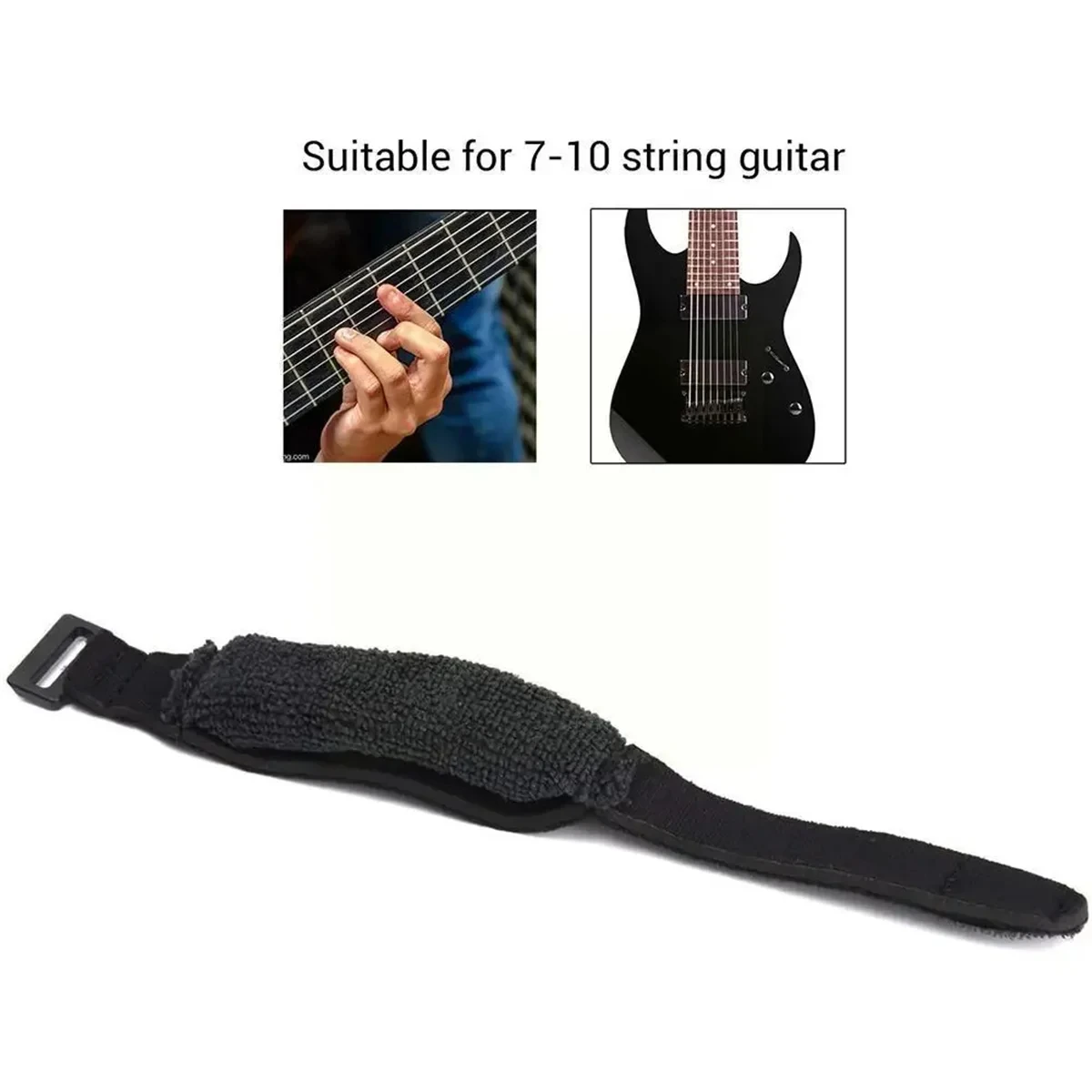 Miwayer กีตาร์ Fret Strings Mute Noise Damper Mute Wraps สีดํากีตาร์ Beam เทปสําหรับกีต้าร์, เบส, และ Ukulele