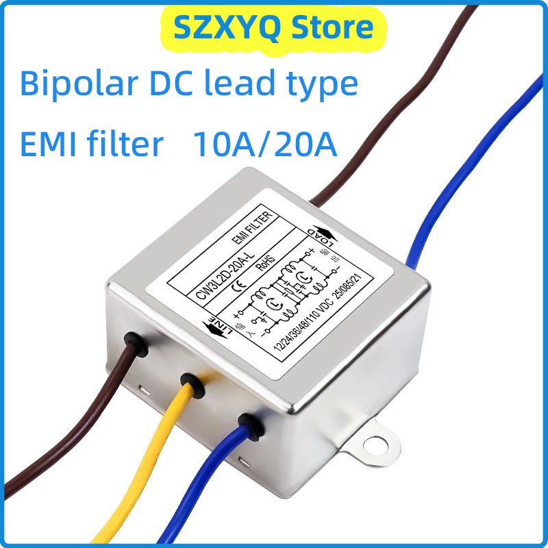 DC-Doppelteiliger EMI-Filter CW3L2D-10A-L CW3L2D-20A-L kabelgebundene Stromversorgung Luftreiniger Filter Audio-Leistungsreiniger Anti-Interferenz