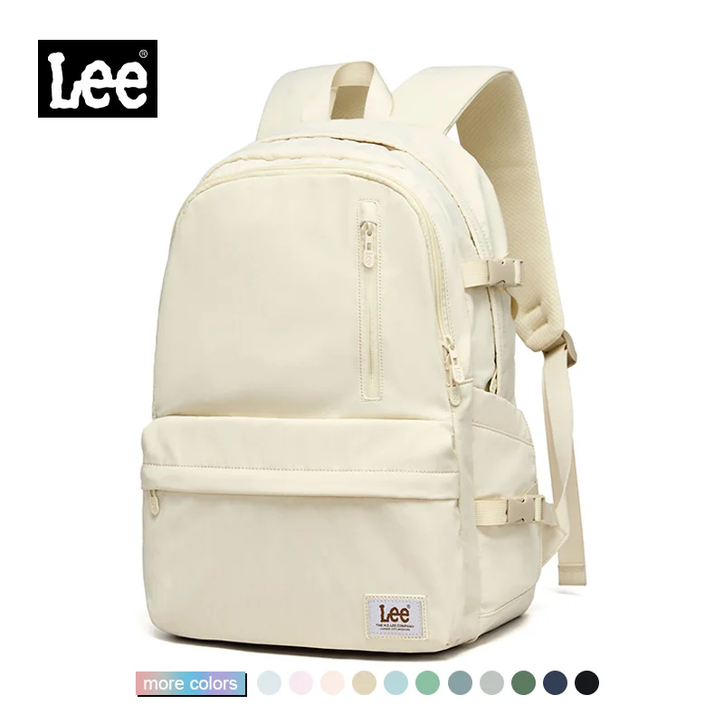 LEE Brand Stylish Unisex Ultralight Oxford School Backpack Man Women 15.6 Inch Laptop School Bag Ladies Pink Red Best Schoolbag