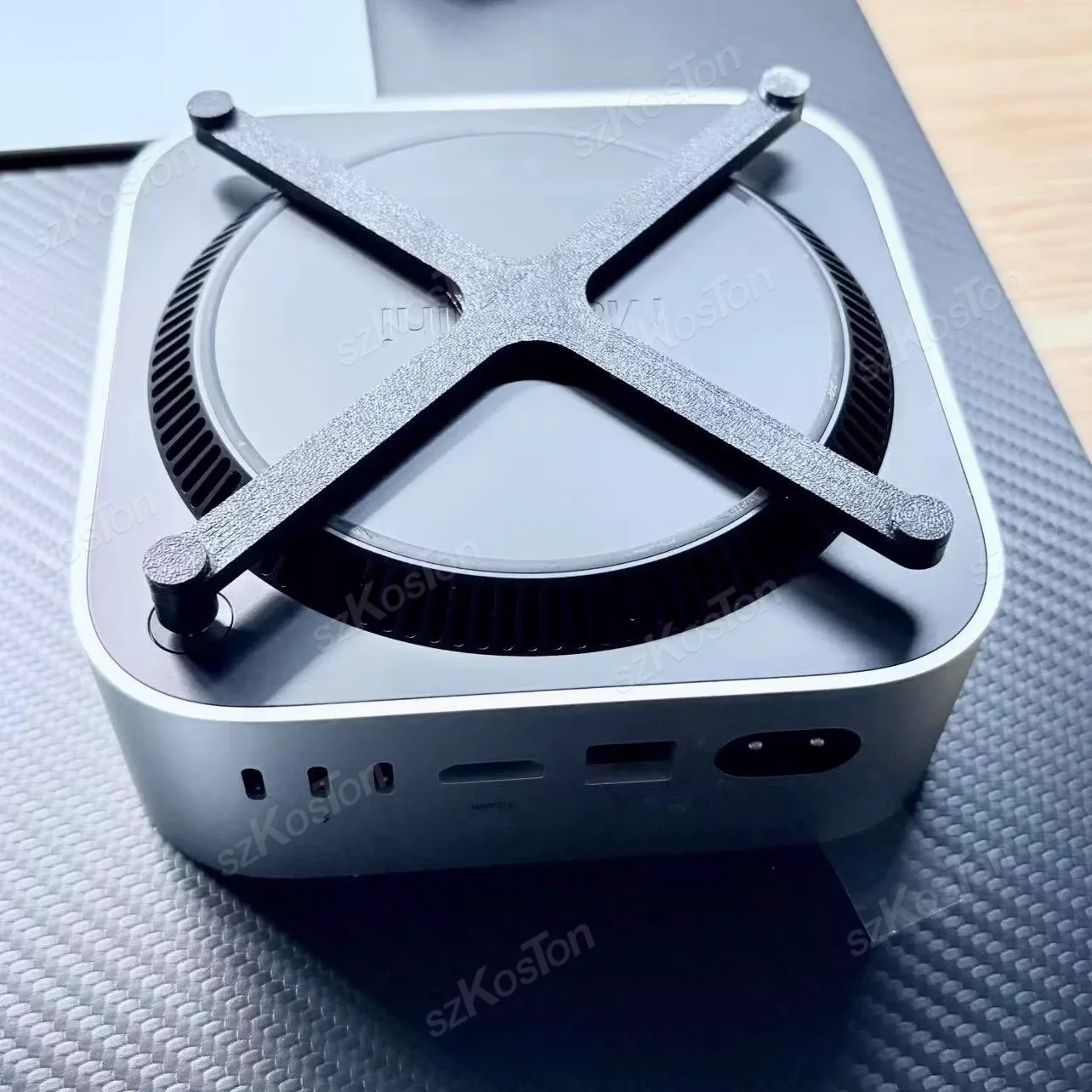 Botón de encendido del soporte elevador para 2024 Mac Mini M4 computadora de escritorio accesorios de impresión 3D para Mac Mini M4 Pro PC