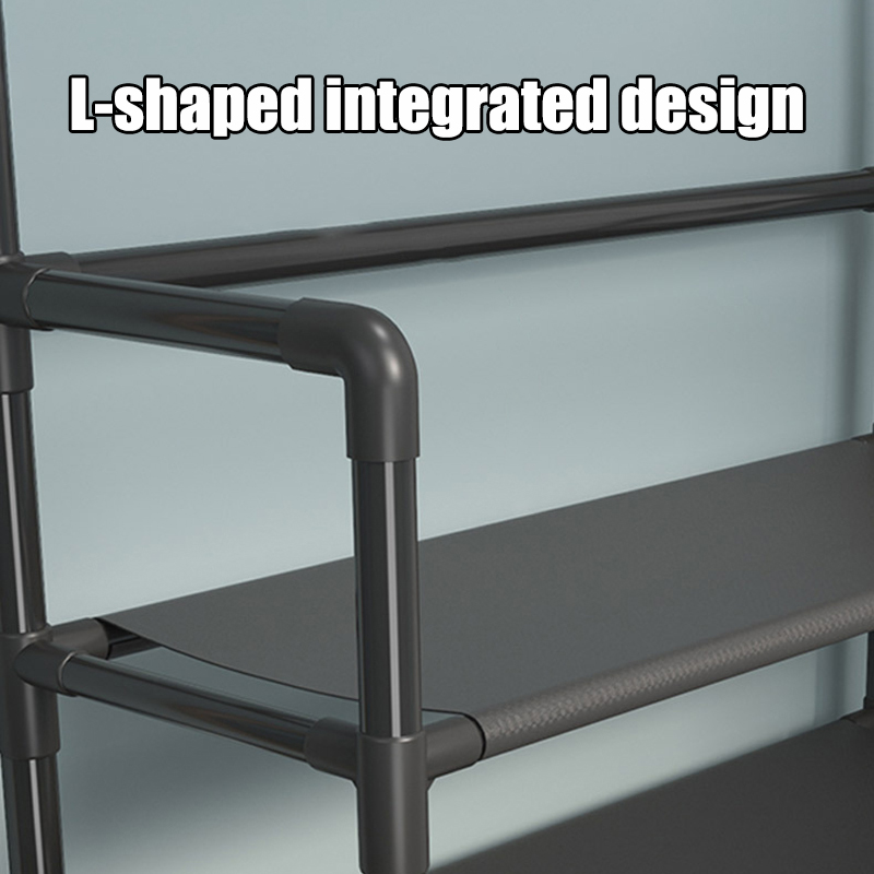 Shoemaker Organizer Bedroom Floor Mounted Clothes Hanger Multifunctional Assembly Coat And Hat Rack Household Door Four Layer Sh